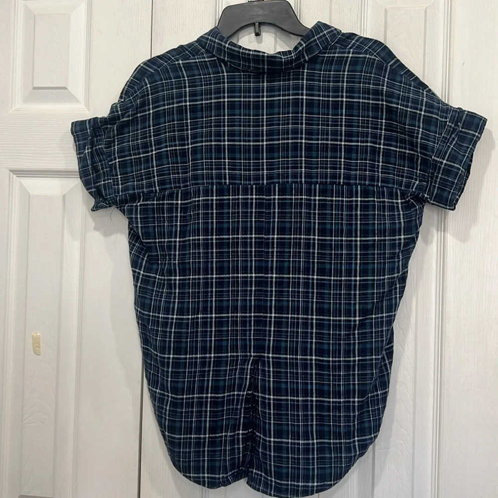 Madewell Swenson pop over baggy shirt short sleeve size XXS